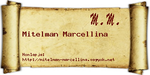 Mitelman Marcellina névjegykártya